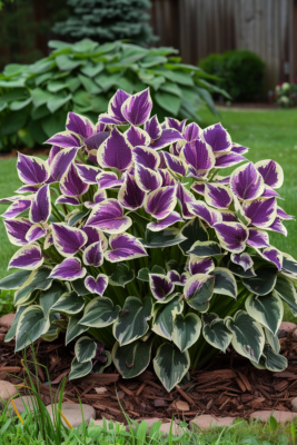 Purple and Green Hosta 