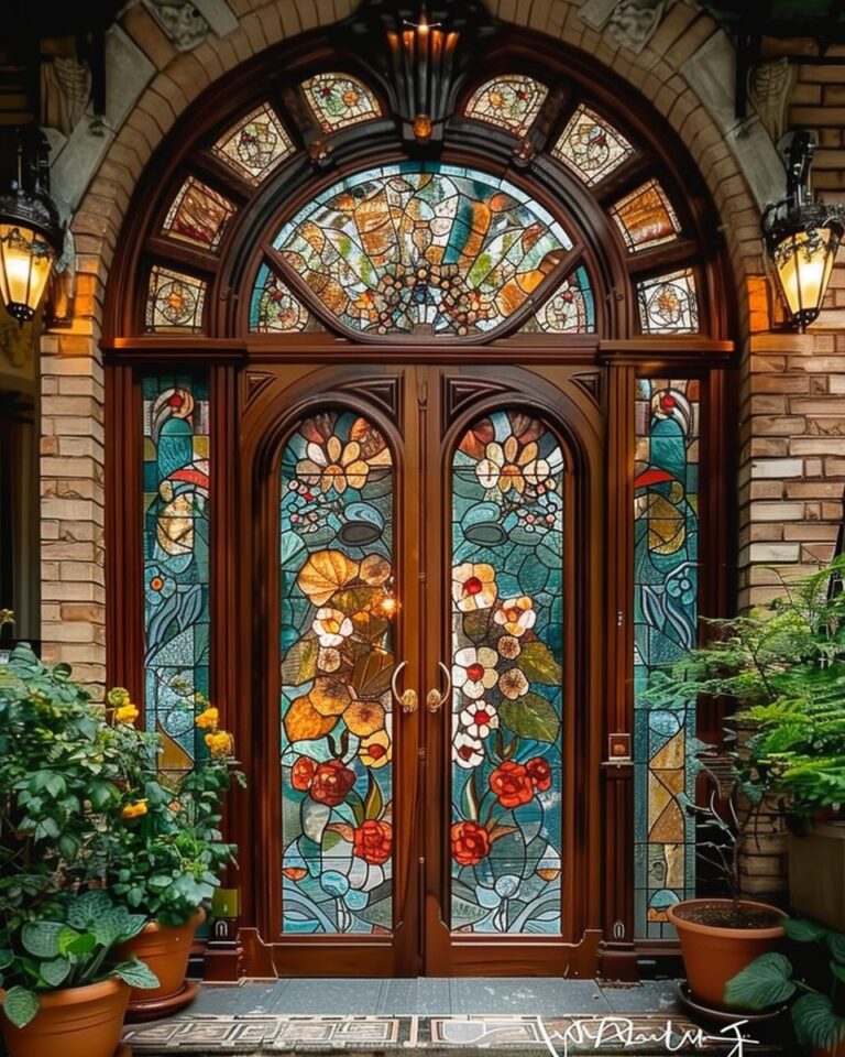 Step into a home filled with the beauty of stained glass