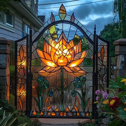 A lotus gate that glows with the promise of something magical beyond