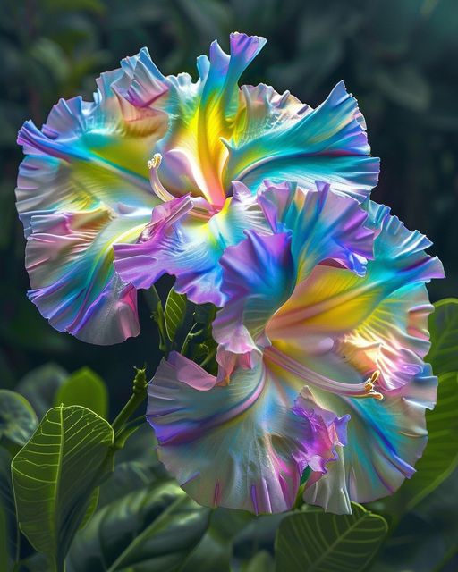 Tie-Dye Hibiscus Blooms