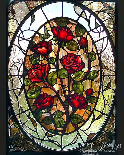 Ever seen roses that never fade? This stained-glass beauty holds the secret!