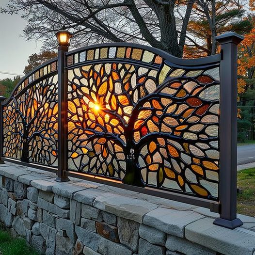 Can you guess what it feels like to stand beside this radiant fence?