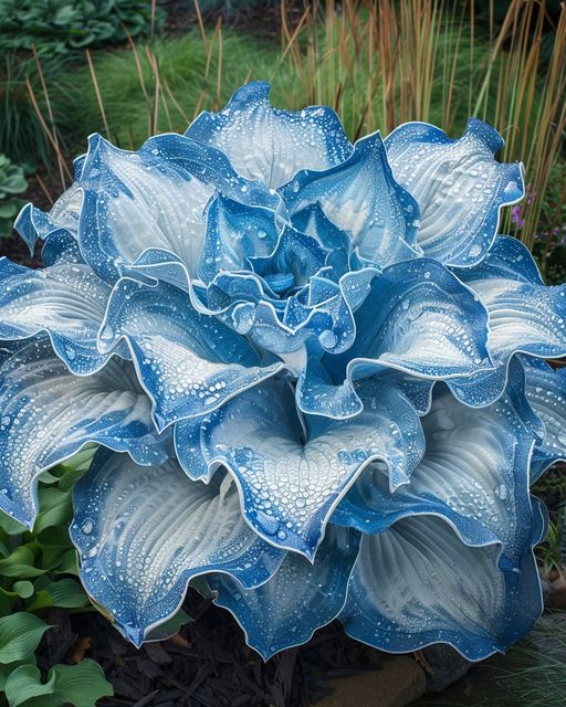 Blue Hosta Plant