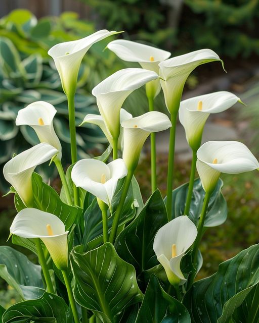 Elegant White Calla Lilies