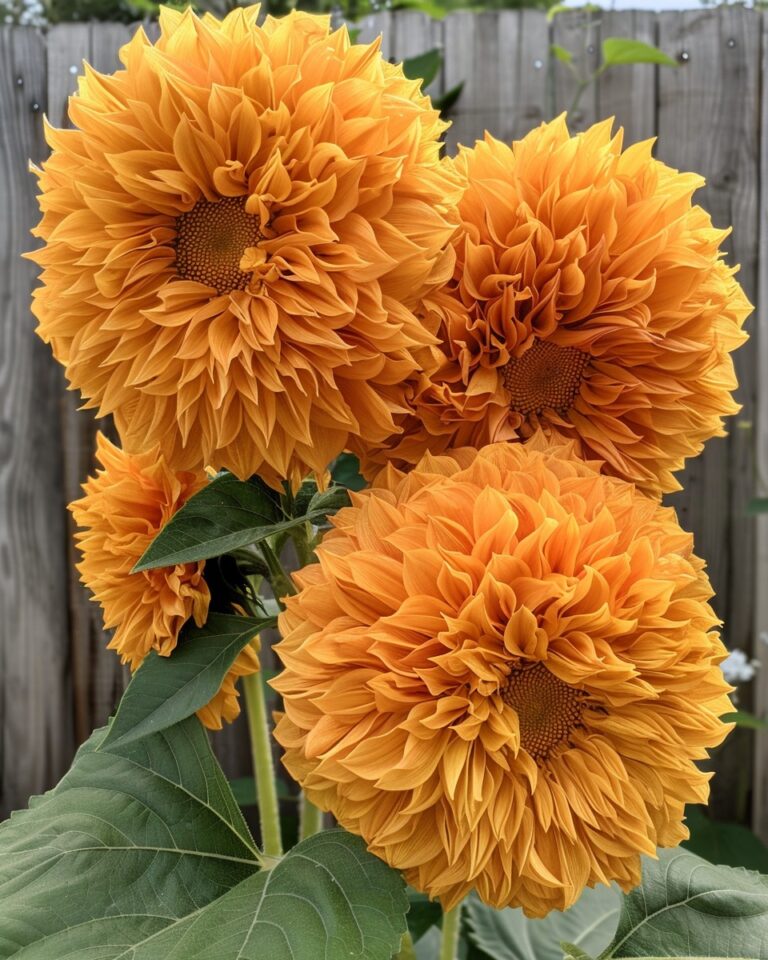 Golden Pom-Pom Sunflowers