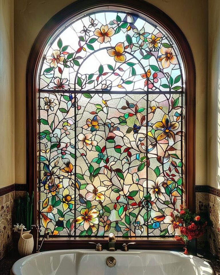 Soak in the beauty of stained-glass flowers