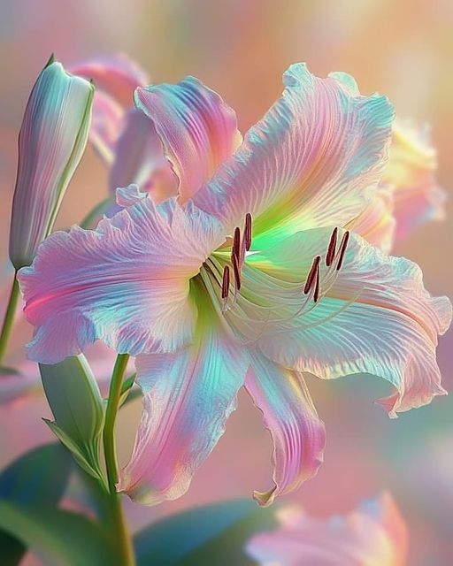 Rainbow Lily (Lilium spp., hybrid)