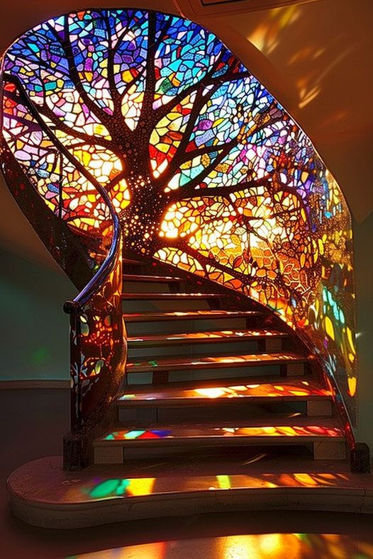 A stairway that turns every step into a dance of light—ready to climb?