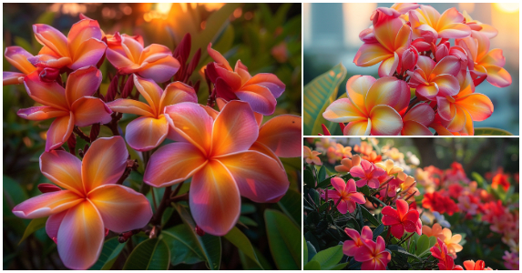 A Symphony of Plumeria Blossoms: Tropical Beauty in Every Hue