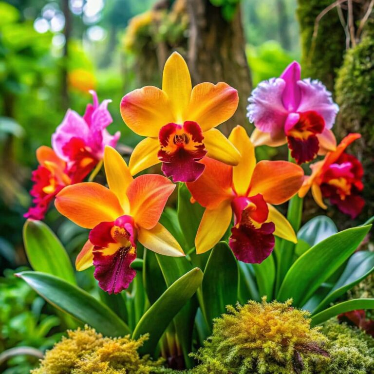 Vibrant Orchid Cluster