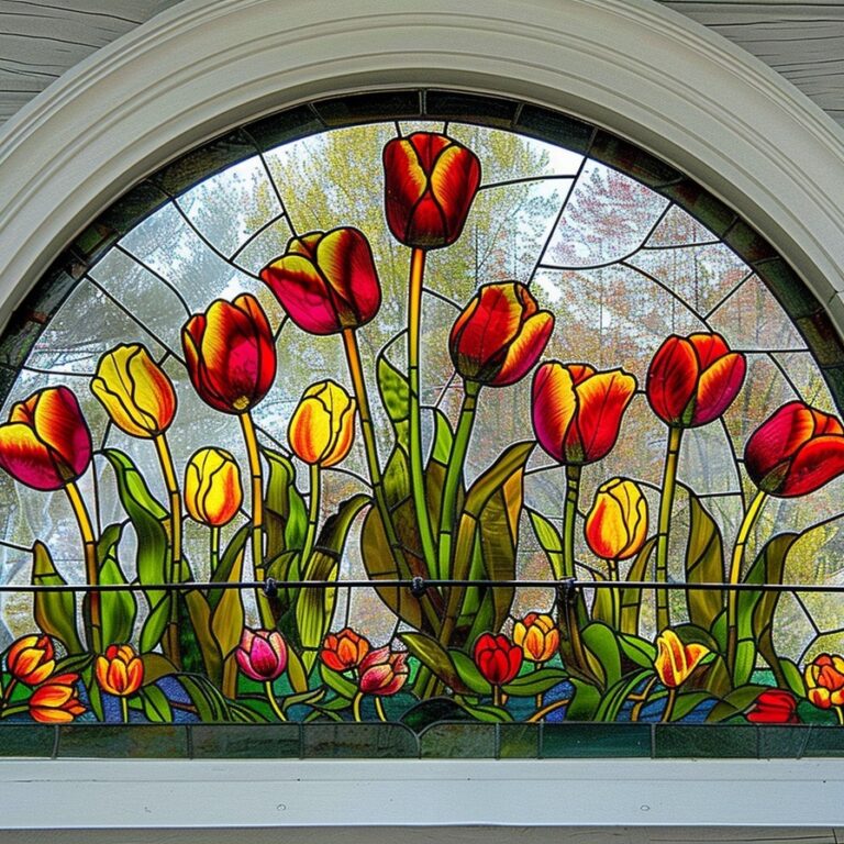 A window where tulips bloom all year round—ready to bring it home?