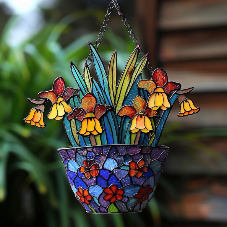 Sunshine in a pot! These glowing stained glass blooms brighten up any day