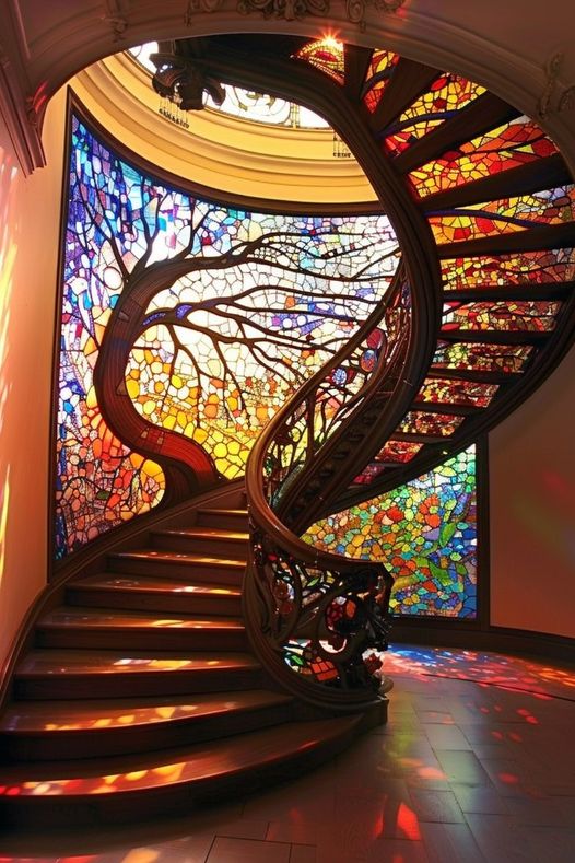 Ever walked up a staircase that felt like a rainbow path?