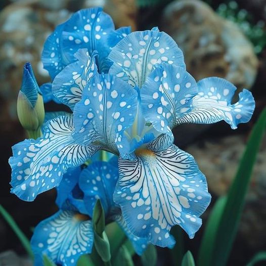 Blue Polka-Dot Iris