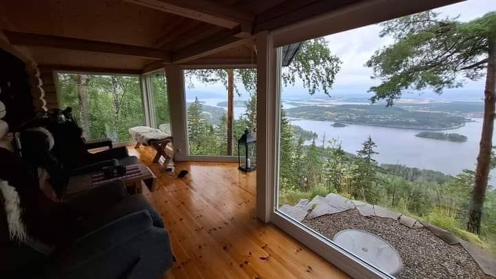 View from our cabin near Oslo, Norway